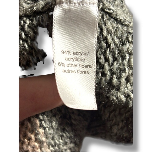 Maurices Elegant Colorblock Blue/Gray/Tan Lightweight Loose Fit Women's Sweater - Picture 8 of 16